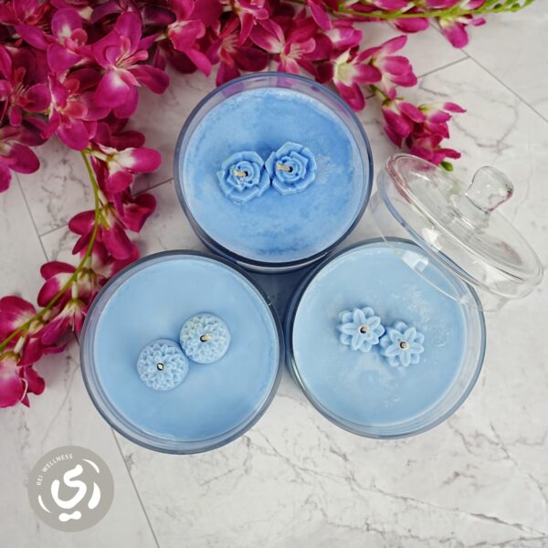3x1 candle blue